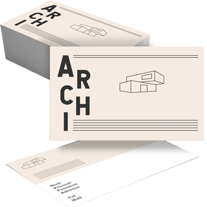 Carte de visite Architecte - Imprimerie en ligne
