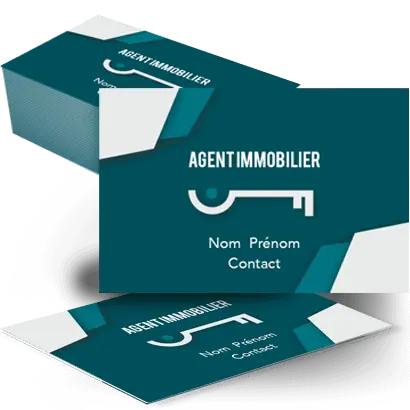 Imprimer carte de visite agent immobilier