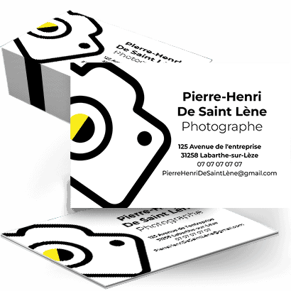 Imprimer carte de visite photographe