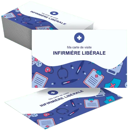 Imprimer carte de visite infirmière libérale