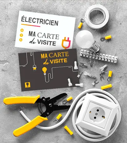 Imprimer carte de visite pour électricien